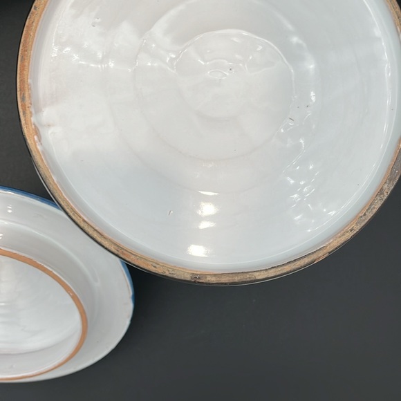 La Musa Italian hand painted ceramic cookie jar. Colorful Picasso style figures. - Picture 10 of 14